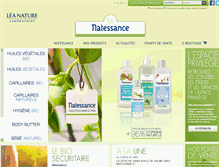 Tablet Screenshot of natessance.com